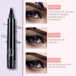 Magical Eyebrow Waterproof Brow Pencil, Eyebrow Contouring Pen,4 Tip Eye Brow Pencils for Women Makeup,natural & long-lasting finish 3d Microblading Eyebrow Pen Pencil,24h Smudge Proof (Black) - Image 4