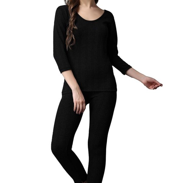 FF Winter Wear Thermal Upper Vest and Bottom Lower Warmer Combo for Women Long Johns Underwear Set