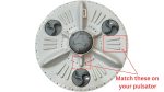 KaaShri®- Pulsator for LG Fully Automatic Washing Machine (Please Match The Size and Design) - Image 3
