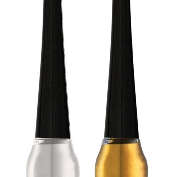 ONE on ONE Waterproof Eyeliner, Set of 2 (Silver and Golden) | Quick Dry Smudge Proof, Transfer Proof Eye Liner for Eye Makeup