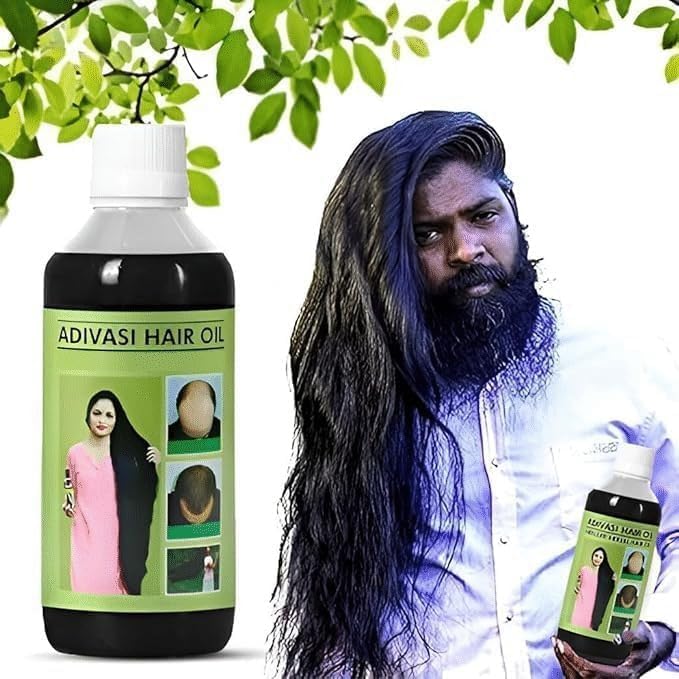Original Adiwasi Hair Growth Oil 3 IN 1 Original Hair Adiwasi Hair Growth Oil | Adiwasi Herbal Kesh tel with Natural essential & Biotin for Control Hairfall anti dandruff (250-ML, PACK OF 1)