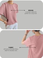 GRECIILOOKS Women’s Fashion Tops – Crop Top, Loose Fit Oversized Shirts & Stylish Korean Tank Tops for Summer Wear (Available in Plus Size and Combo Pack of 2) - Image 4