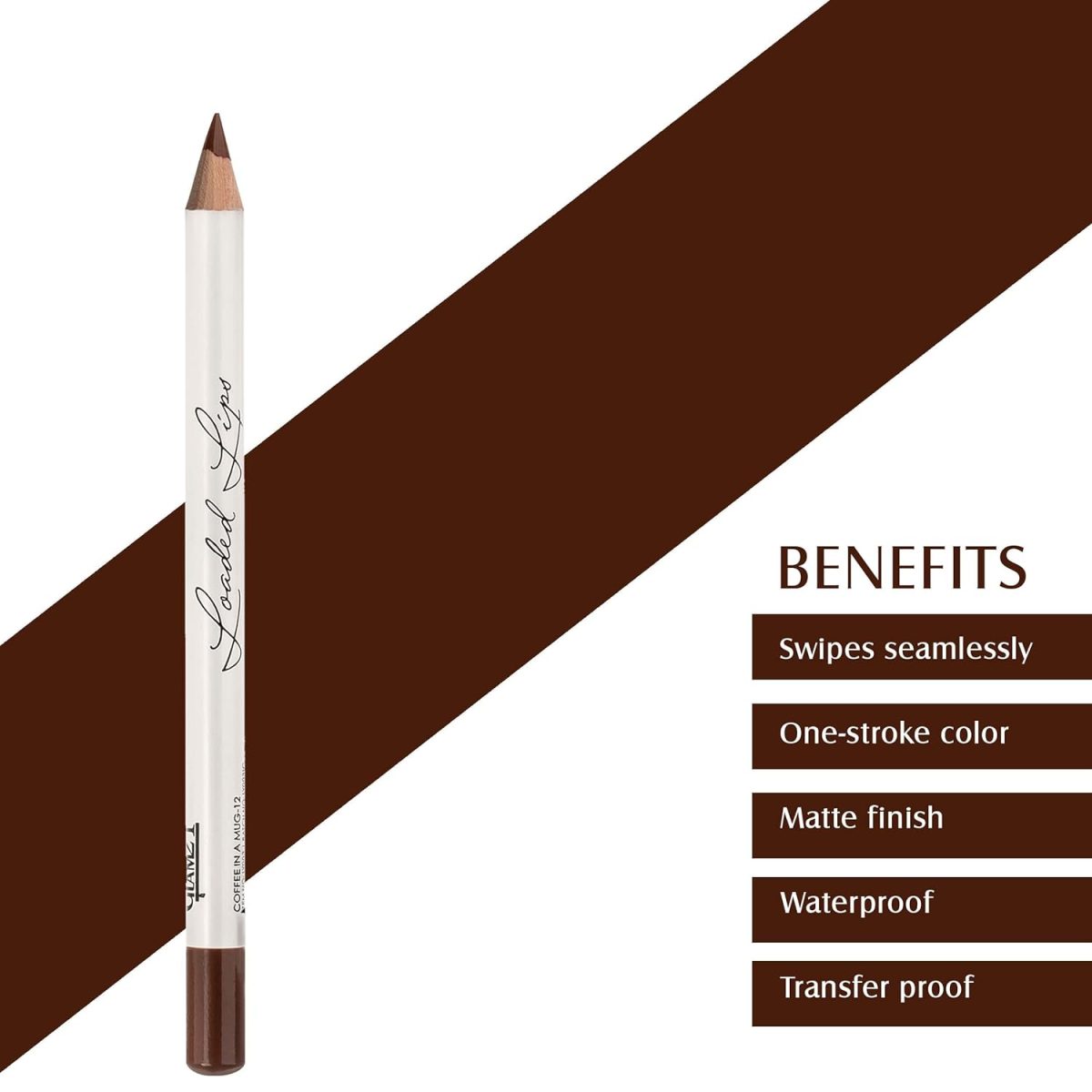 Glam21 Lip Liner For Clean Contoured Lip | Creamy, Easy Slide Formula | Renders Perfect Pout | Shade - 12 Coffee In A Mug - Image 3