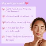 WishCare Pure Cold Pressed Natural Unrefined Jojoba Oil - Moisturizer For Skin, Hair and Nails, 100 ml - Image 2