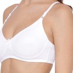 Lyra Women's Non-Padded T-Shirt BRA-511 T-Shirt Bra 511_2PC_White & Black_38B - Image 6