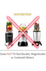 WONDER STAR Bullet JAR Combo (600 + 300ML) || Mixer Grinder CHTUNEY Jars Combo|| 600+300ML Capacity||Suitable for SUMEET, KENSTAR, Long WAYY,Activa, PREETHI, Bajaj Mixer Grinders Match and Buy - Image 4