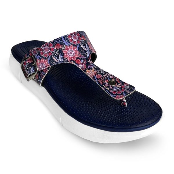 KazarMax Amelia Lightweight | Cushioned | Bounce Back | Floral Printed Flat Thong Sandals For Women