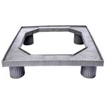 Your's Shopekart Heavy Duty Universal Double Door/Single Door Refrigerator Stand for 150-390 L (Grey , 60 x 60 cm)