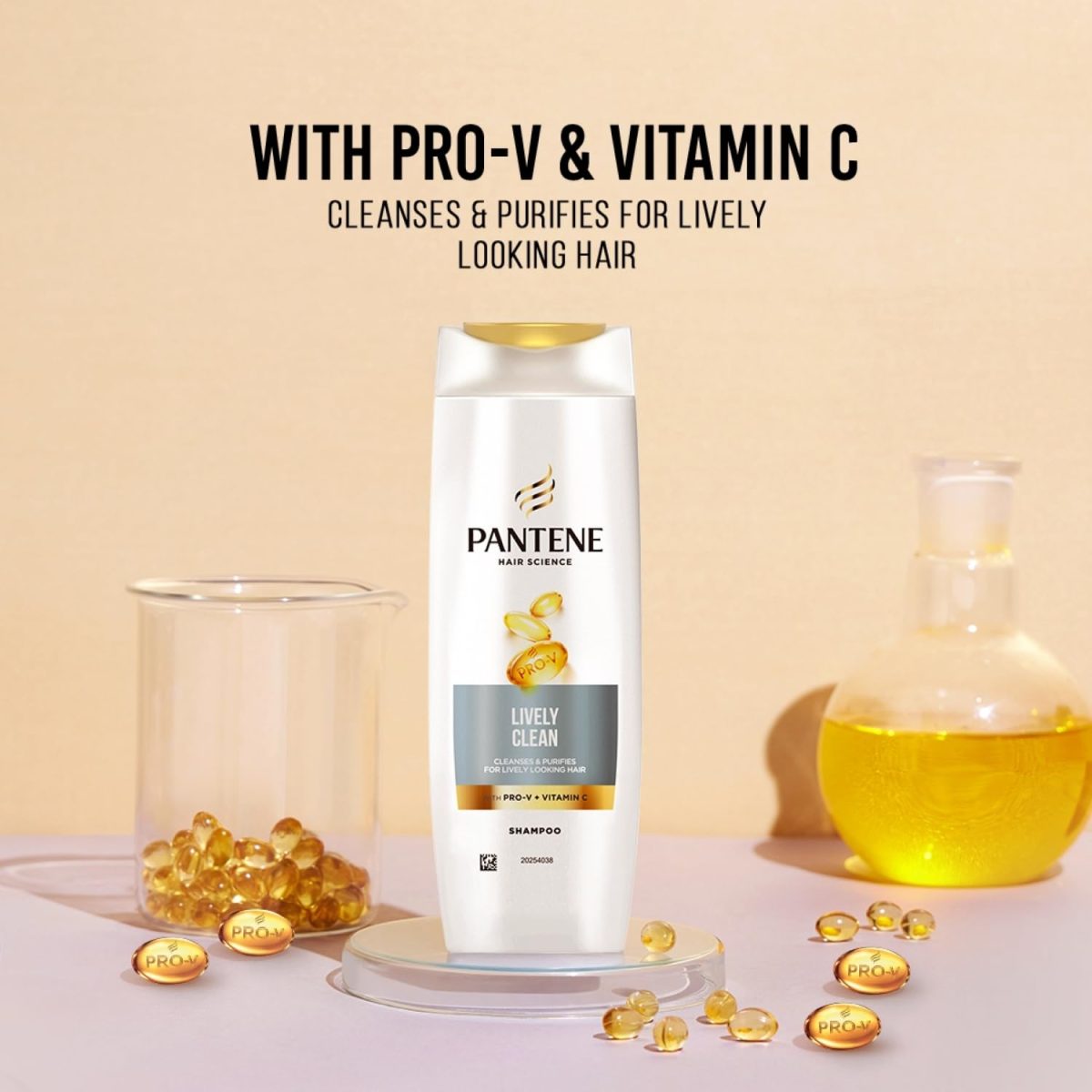 Pantene Advanced Haircare Solution, Lively Clean Shampoo for Women, 200ML - Image 2