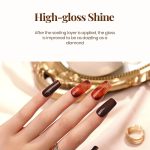 Gleevia No-Wipe Top Coat and Base Coat Gel Set - Shine Finish Long Lasting, Soak-Off UV/LED Nail Lamp Cured Gel 15ml each (Combo Pack) Nail Art Design Manicure Gifts for Women - Image 8