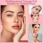 Feelhigh 40Pcs Mini Makeup Sponges Set with-33 Mini blender 4 Big Makeup Blender with 3 Pcs Powder Puff Valentine's Day Gift,Mother's Day Gift for Women for Foundation,Liquid,Powder,Concealer,Cream With Storange jar - Image 6