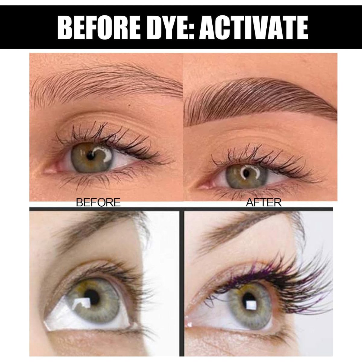 BNF Professional Eyelash Eyebrow Dye Tint Gel Oil Proof Eyebrow Tinting Kit Dark Brown - Image 5