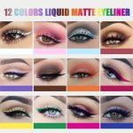 My Colors Colorful Liquid Eyeliner Set, 12 colors Matte Neon Eyeliner Pencil Pigmented Waterproof Smudgeproof Long Lasting Gel Eye Liner Eye Makeup Gift Kit for Women Multicolor - Image 3