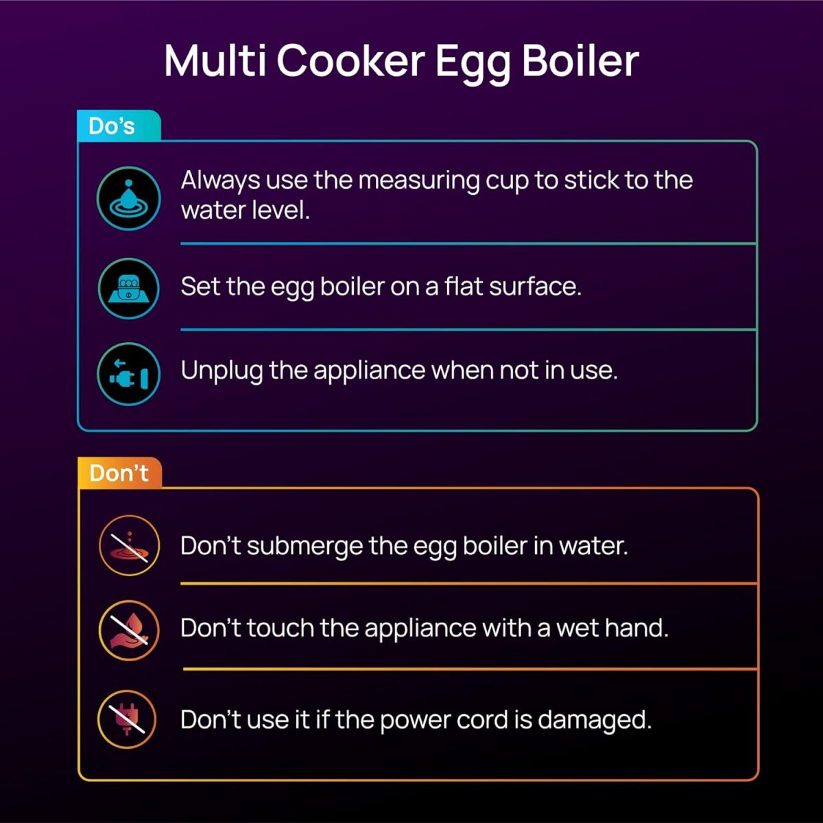 Wipro Elato BE201 4in1 Multicooker 500 Watt - Boils up to 16 Eggs, Steam Rice, Poach Eggs, Cook Vegetables - 3 Boiling Modes, Concurrent Cooking - 2 Year Warranty - Image 6