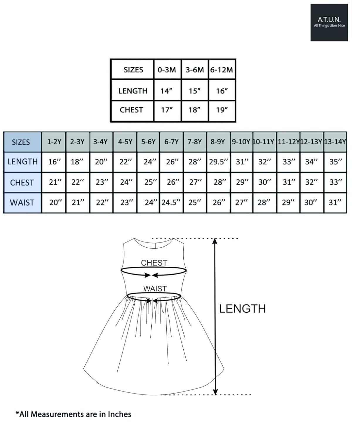 A.T.U.N. (ALL THINGS UBER NICE) Girl's Skater Knee Length Embroidered Sleeveless Dress for Party and Special Occasions - Image 4