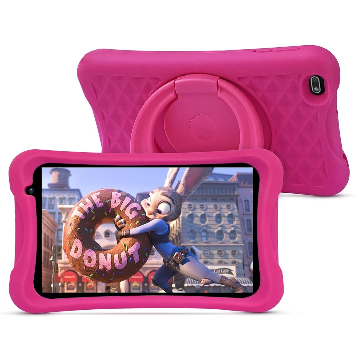 PRITOM Android 10 Go, 8 inch Kids Tablet, Parental Control, Wi-Fi, Quad Core Processor, 2GB RAM, 32GB ROM, HD IPS Screen, 2.0 Front + 8.0 MP Rear Camera, with Kids-Tablet Case(Pink) - Image 8