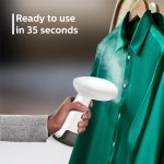 PHILIPS Handheld Garment Steamer STH1010/10 - Compact, Convenient Vertical Steaming, 900 Watt Quick Heat Up, Kills 99.9%* Bacteria - Image 3