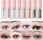 Glitter Eyeliner and Eyeshadow Set, Liquid Formula, Smudge-Proof, Assorted Colors combo