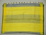 HAIDER ALI AND SONS Pure Linen Saree for Women With Unstitched Blouse Piece | Traditional Ethnic wear Summer Saree (Grey) - Image 6