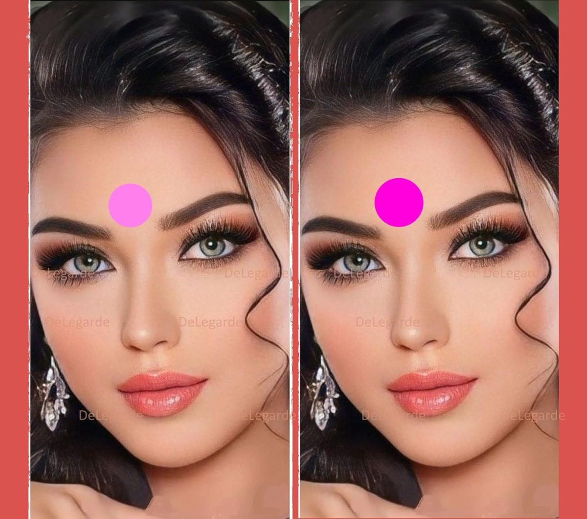 DeLegarde Velvet Plain Big Size Bindi for Women (Multicolor) - Image 2