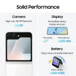 Samsung Galaxy Z Flip7 FE 5G Smartphone with Galaxy AI (Black, 8GB RAM, 128GB Storage), Ultra Sleek Compact Design, 50MP High-Resolution FlexCam, Long-Lasting 4000 mAh Battery, All-New One UI 8 - Image 4