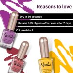 Glam21 Professional Nail Polish/Nail Color -12 ml| Long Lasting | Quick Drying | Glossy Finish | Crystal Clear -05 - Image 3