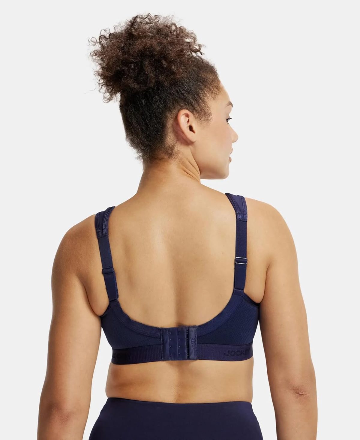 Jockey MI11 Plus Size Sports Bra | Wirefree | Non Padded | Full Coverage with StayFresh Treatment | Microfiber Elastane Fabric - Image 3