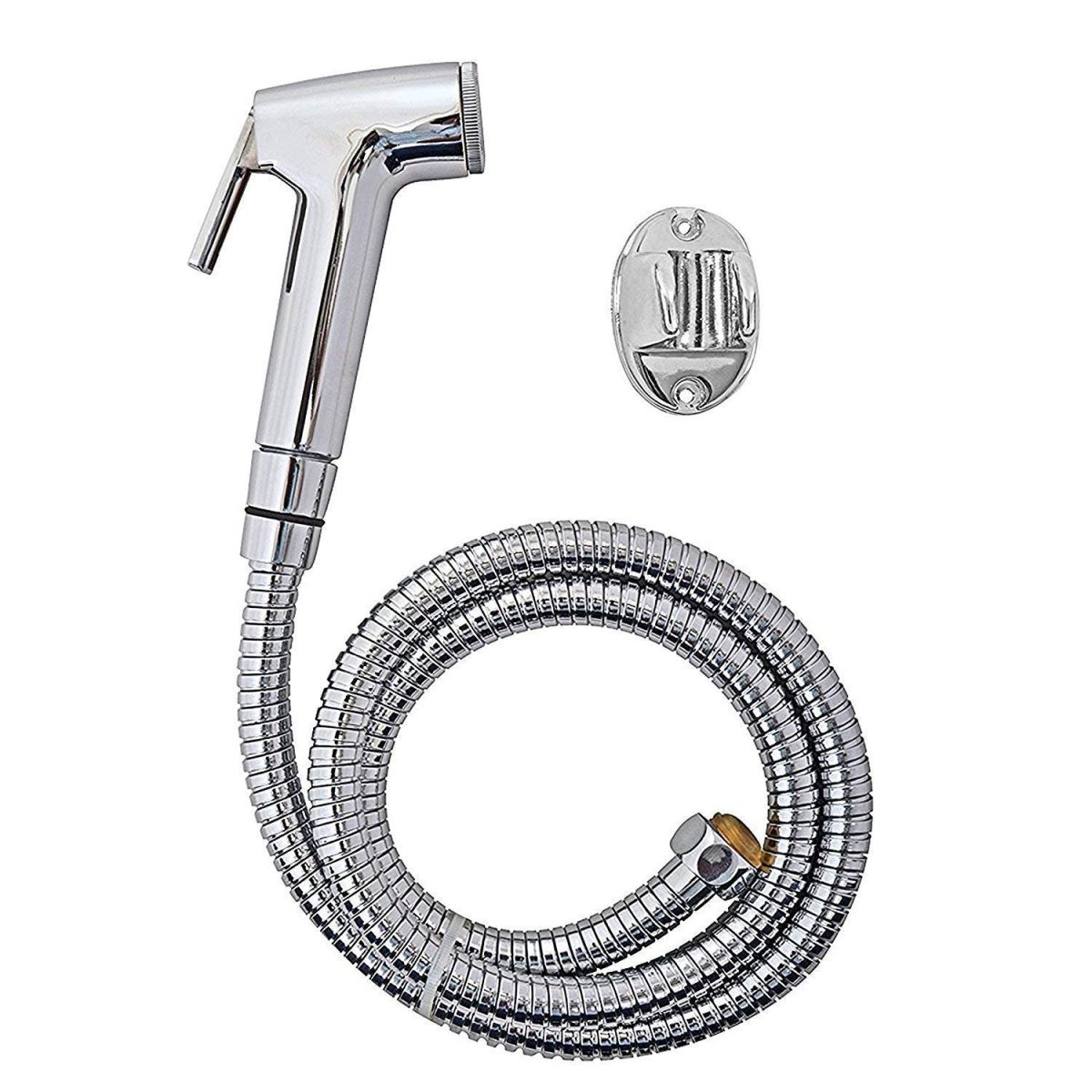 SBD Safari ABS Plastic Health Faucet Gun with Flexible Stainless Steel Hose Tube and PVC Holder | Health Faucet Set | Bidet Jet Spray | Jet Spray for Toliet (Safari, 1 Mtr)