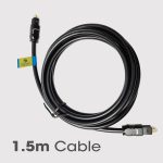 ZEBRONICS OC150 Optical Cable Supporting Dolby Digital Plus with 8 Channel (7.1) Audio support, 1.5 meter, Transmission, for Smart TV, AV Receivers and More, Black - Image 6