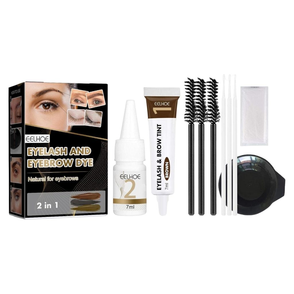 BNF Professional Eyelash Eyebrow Dye Tint Gel Oil Proof Eyebrow Tinting Kit Dark Brown