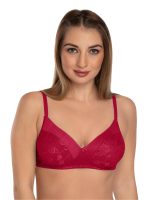DAISY DEE Women Lace Pattern Printed Full Coverage Non-Padded Seamless Wire-Free Full Support Regular Cotton Bidal/T-Shirt Bra - NVLR - Image 5