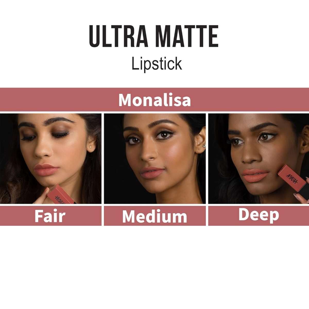 Nykaa Ultra Matte Lipstick, Matte Finish - Monalisa-09 - Image 4