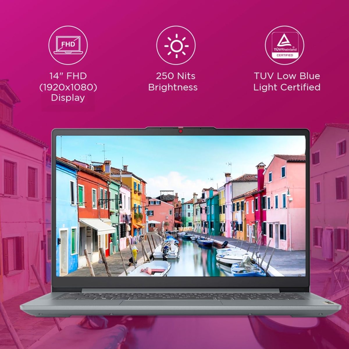 Lenovo IdeaPad Slim 3 14" (35.5cm) FHD Laptop | Intel Core i5-12450H 12th Gen | 16GB RAM | 512GB SSD | Windows 11 | MS Office 2024 | Grey | 1.37Kg | Model 83EQ0074IN​ - Image 3