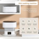 SeMi AuToMaTiC FoLdInG 11L SmAlL MiNi WaShInG MaChInE WiTh DrYeR DeEp CLeAnInG FoR UnDeRwEaR WaShINg MaChInE ClOtHeS WaShEr (WQ4) - Image 3
