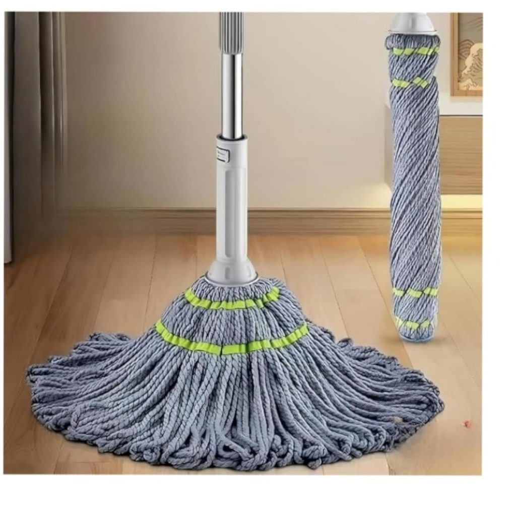 PAREVDEE Microfiber Twist Mop for Floor Cleaning - Squeeze Stick, Durable, Easy to Use Cleaner, Effective Poocha for Hardwood, Tile, and Laminate.P22
