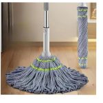 PAREVDEE Microfiber Twist Mop for Floor Cleaning - Squeeze Stick, Durable, Easy to Use Cleaner, Effective Poocha for Hardwood, Tile, and Laminate.P22