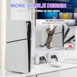 Juseisin for PS5 Vertical Stand Slim for Playstation 5 Consoles CFI-1000 Models, PS5 CFI-2000 Models Base with Screw, Anti-Rollover and Anti-Slip - Image 3