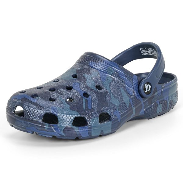 DOCTOR EXTRA SOFT Men's Classic Graphic Casual Clogs/Sandals with Adjustable Back Strap for Adult | Comfortable & Light Weight | Stylish & Anti-Skid | Waterproof & Everyday Use Mules Gents & Boys D-503