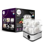 Wipro Elato BE201 4in1 Multicooker 500 Watt - Boils up to 16 Eggs, Steam Rice, Poach Eggs, Cook Vegetables - 3 Boiling Modes, Concurrent Cooking - 2 Year Warranty - Image 2