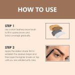 Shryoan Eyebrow Powder with angled eyebrow brush and Spoolie | Long Lasting & Water Proof | (Multi color) - Image 6