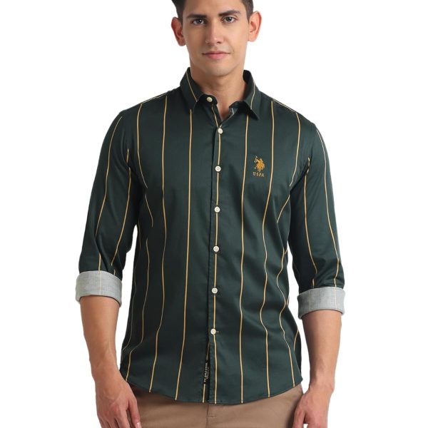 U.S. POLO ASSN. Men's Cotton Slim Fit Shirt
