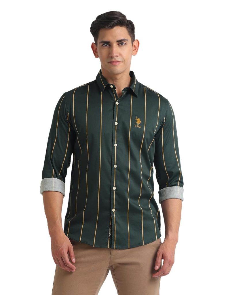U.S. POLO ASSN. Men's Cotton Slim Fit Shirt