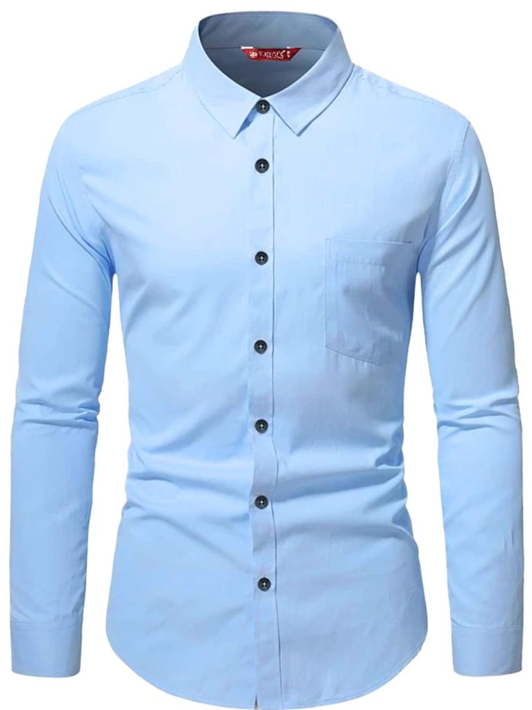 Yugnik Men's Slim Fit Beige Color Cotton Blend Formal Shirt