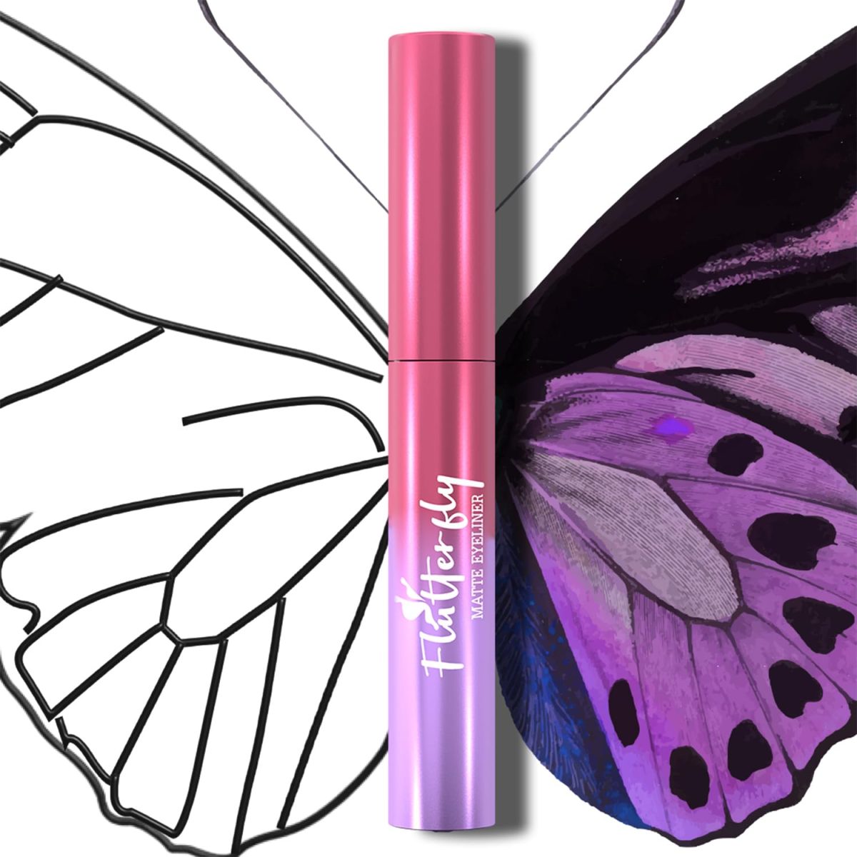 Glam21 Flutterfly Matte Eyeliner |Single Stroke application | Quick Dry | Matte Finish |Waterproof & Smudge-proof | Long Lasting | Lightweight | Hightly Pigmented |Black - 3ml - Image 7