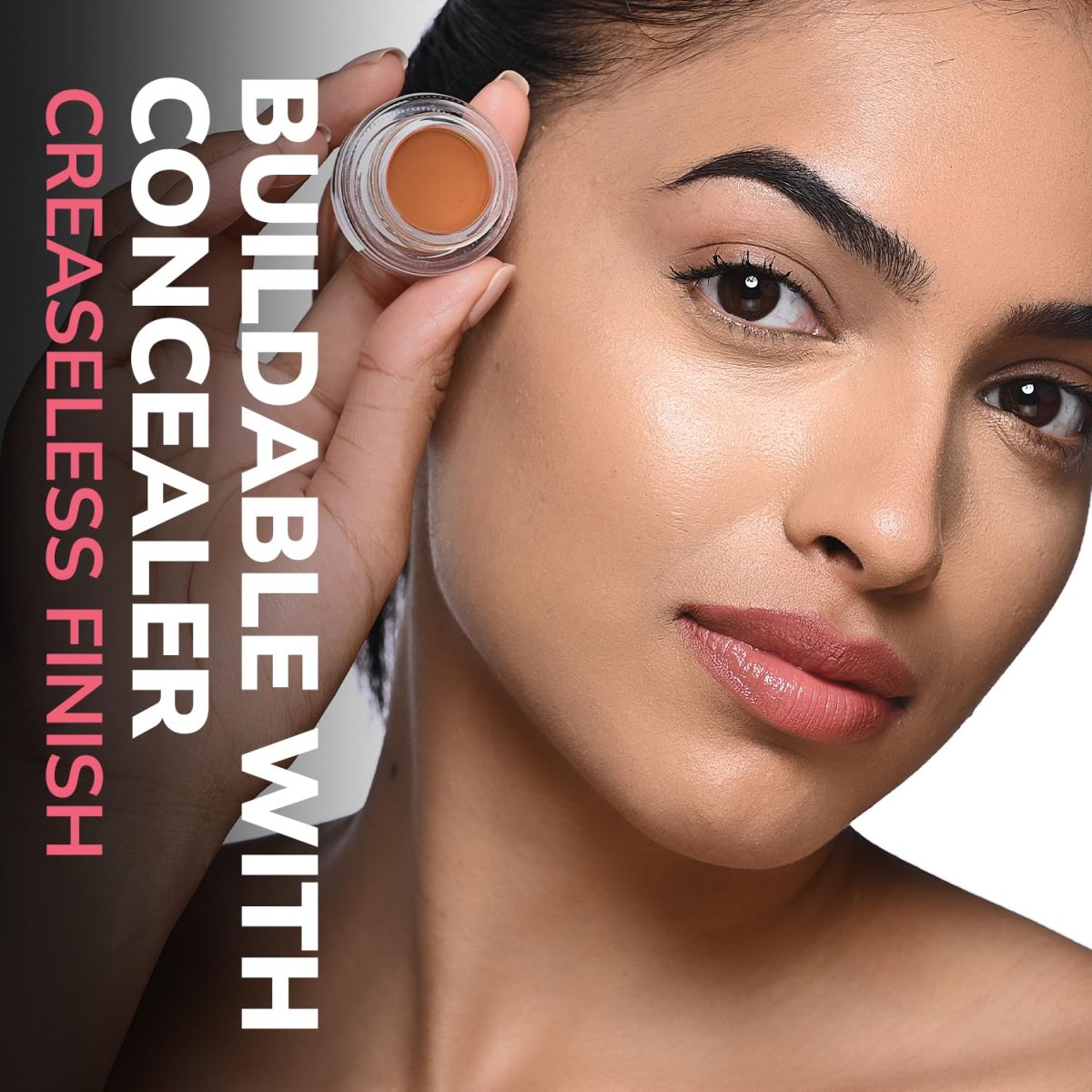 Mila Beauté Conceal It Pot | Enriched With SPF 15 and Vitamin E | Light Weight Concealer | Long Lasting Coverage | Natural Matte Finish | Covers All Skin Concerns | Easily Blendable Concealer (Orange Corrector) - Image 4