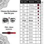 Eyetex Pallavi Sticker Bindi/Pottu|Round|Aloe Vera & Papaya Extracts|Breathable Non-Irritating Velvet Fabric|P3A|Maroon|20 Flaps - Image 4