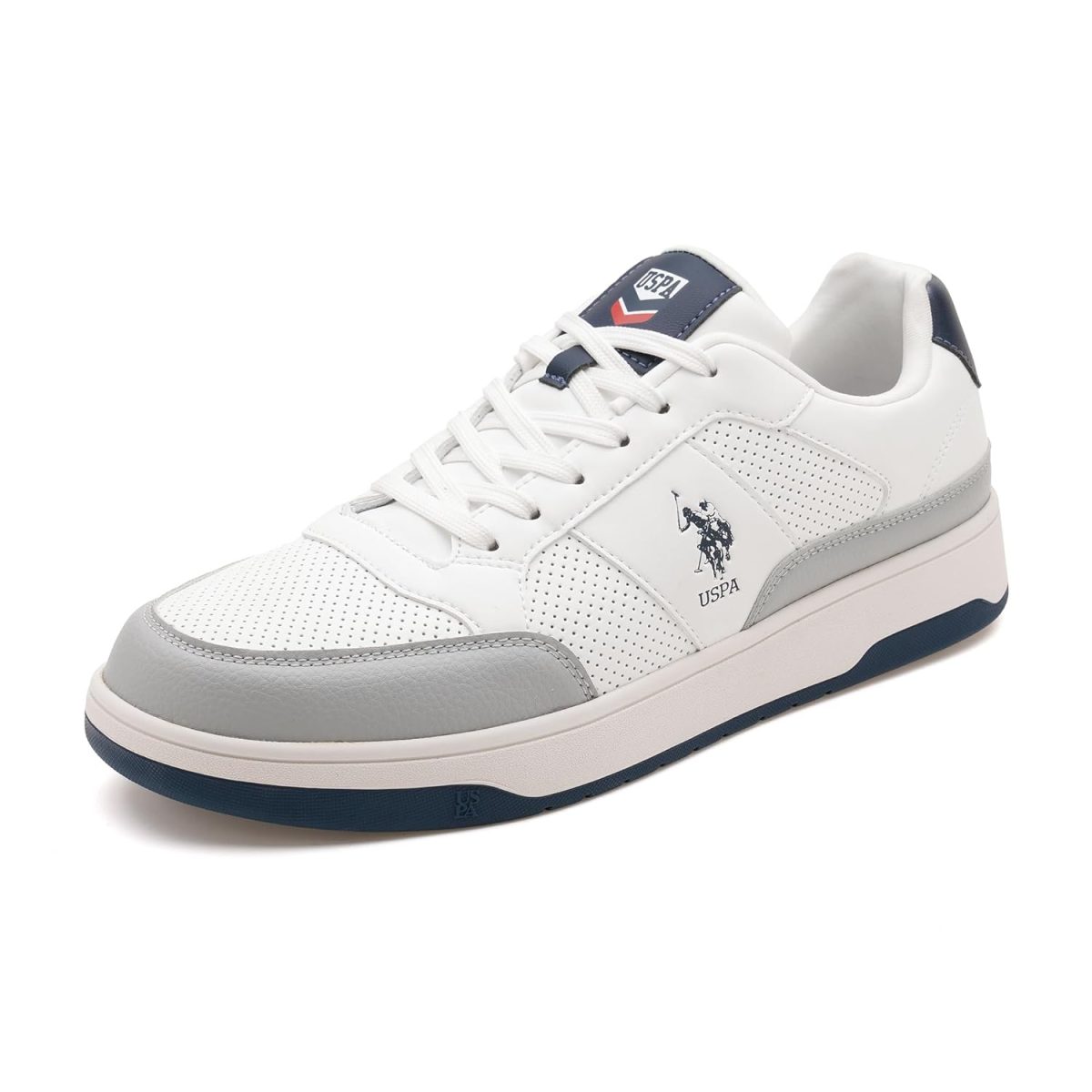 U.S. Polo Assn. USPA|Simon|White Stylish Casual Sneaker Shoes for Man - Image 4