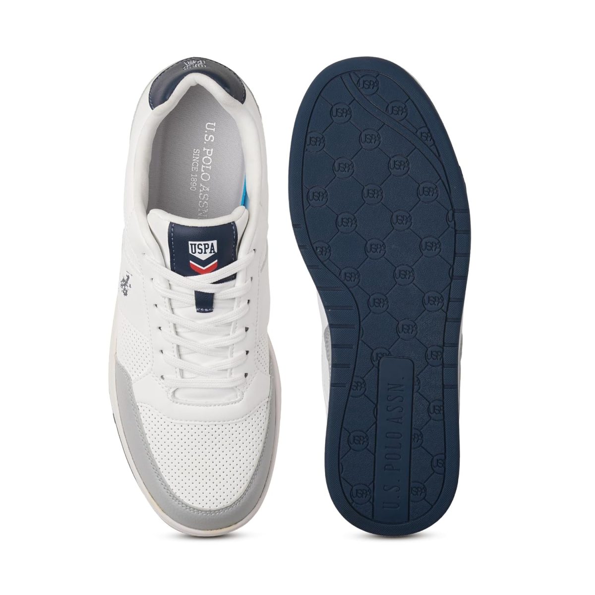 U.S. Polo Assn. USPA|Simon|White Stylish Casual Sneaker Shoes for Man - Image 7