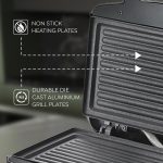 Prestige 800W Sandwich Maker (PGMFD 01)| Black | Heat Resistant Bakelite Body |Non-Stick Coating | Power Indicators | Oil Free Toasting - Image 4