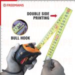 FREEMANS TUFF 5m:25mm Steel Inchi Measuring Tape - 5m with a Non Slip Rubber Covered ABS case || Double Side Printing || Click Action Front Lock and Belt Clip - Image 4